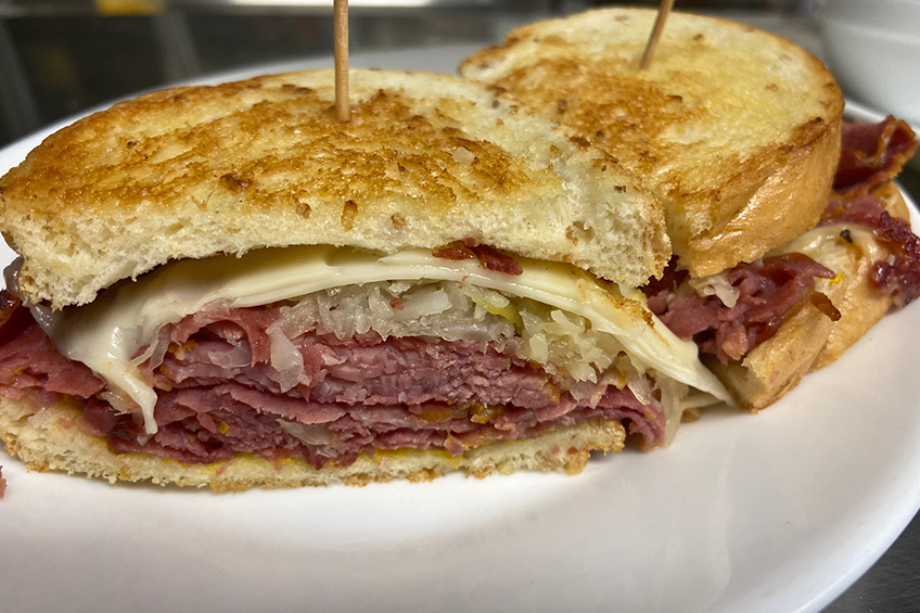 Meat cheesy sandwich